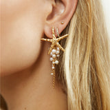 18K Gold Plated Search The Seas Earrings Gold