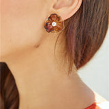 18k Gold Plated Wildflowers Earrings Gold