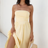 Love In The Summer Maxi Dress Yellow