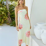 Summer Love Strapless Maxi Dress Yellow