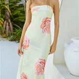 Summer Love Strapless Maxi Dress Yellow