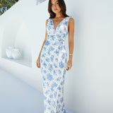 Rosewood Meadow Maxi Dress Blue