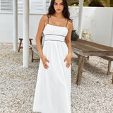 Across The River Maxi Dress White