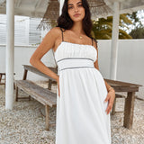 Across The River Maxi Dress White