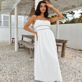 Across The River Maxi Dress White