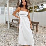 Across The River Maxi Dress White