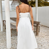 Across The River Maxi Dress White