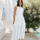 Halo Haven Maxi Dress White