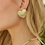 18k Gold Plated Ocean Kiss Earrings Gold