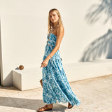 FORTUNATE ONE Aquamarine Maxi Dress Blue