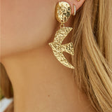 Love Bird Earrings Gold