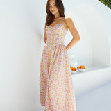 Petal Play Midi Dress Pink