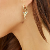 18k Gold Plated Dolphin Dreams Earrings Gold