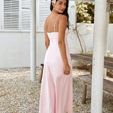 All Yours Satin Maxi Dress Pink