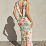 Coastal Maxi Dress Print