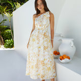 Sunset Serenade Floral Maxi Dress