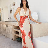 Sahara Sunset Maxi Dress Cream