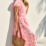 FORTUNATE ONE Garden Party Maxi Dress Pink