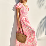 FORTUNATE ONE Garden Party Maxi Dress Pink