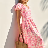 FORTUNATE ONE Garden Party Maxi Dress Pink