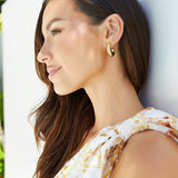 18K Gold Plated On Trend Earrings Gold