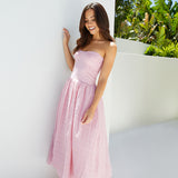 Mimi Moments Strapless Maxi Dress Pink