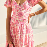 FORTUNATE ONE Garden Party Maxi Dress Pink