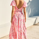 FORTUNATE ONE Garden Party Maxi Dress Pink