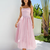 Mimi Moments Strapless Maxi Dress Pink