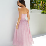 Mimi Moments Strapless Maxi Dress Pink