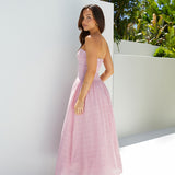 Mimi Moments Strapless Maxi Dress Pink