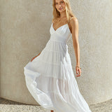 Delaney Maxi Dress White