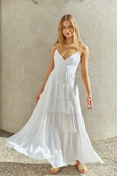 Delaney Maxi Dress White