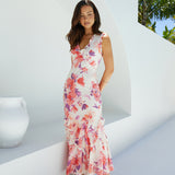 Sun-kissed Charm Floral Maxi Dress