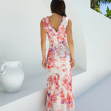 Sun-kissed Charm Floral Maxi Dress