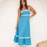 Sweet Devotion Maxi Dress Blue