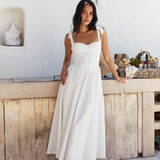 December Dawn Midi Dress White