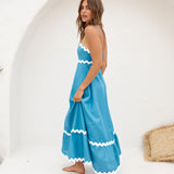 Sweet Devotion Maxi Dress Blue