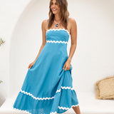 Sweet Devotion Maxi Dress Blue