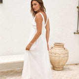 Morning Sun Maxi Dress White