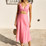 Soft Silhouette Maxi Dress Pink