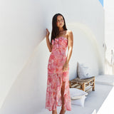 Majorca Strapless Midi Pink