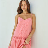 Coral Craze Mini Dress Pink