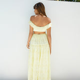 Lemon Blossom Maxi Dress Yellow