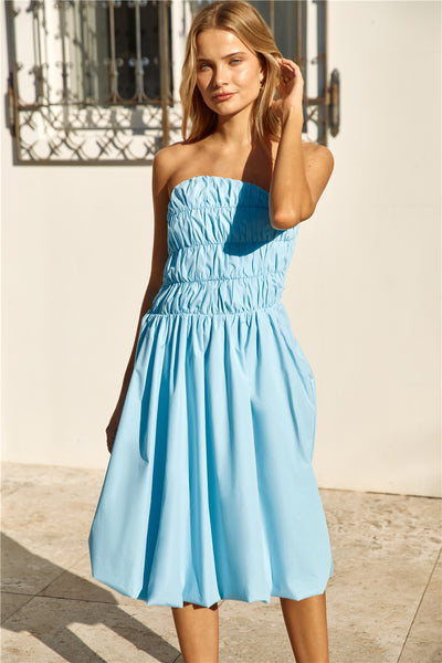 Princess Treatment Bubble Hem Midi Dress