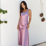 Moonlit Sway Midi Dress Purple