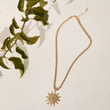 Glistening Sun Necklace Gold