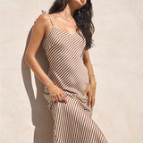 Dedicated To You Maxi Dress Brown