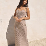 Dedicated To You Maxi Dress Brown