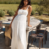 Shooting Stars Maxi Dress White